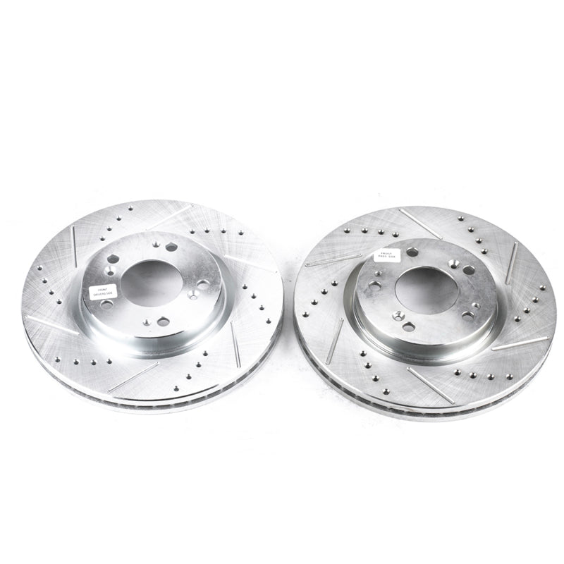 PowerStop Power Stop 06-12 Mitsubishi Eclipse Front Evolution Drilled & Slotted Rotors - Pair
