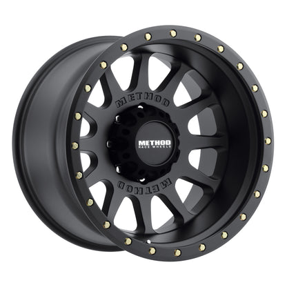 Method Wheels Method MR605 NV 20x9 -12mm Offset 8x6.5 121.3mm CB Matte Black Wheel