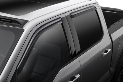 AVS 15-18 Ford F-150 Supercrew Ventvisor Outside Mount Window Deflectors 4pc - Smoke