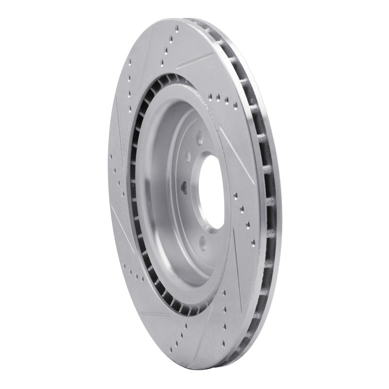 R1 Concepts R1 13-25 Land Rover Defender 90 Rear Right Drilled & Slotted Silver Brake Rotor