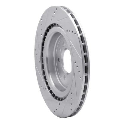 R1 Concepts R1 13-25 Land Rover Defender 90 Rear Right Drilled & Slotted Silver Brake Rotor