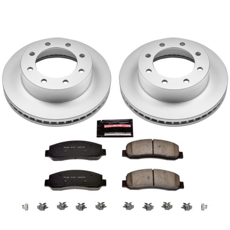 PowerStop Power Stop 05-08 Ford F-250 Super Duty Front Z17 Coated Brake Kit