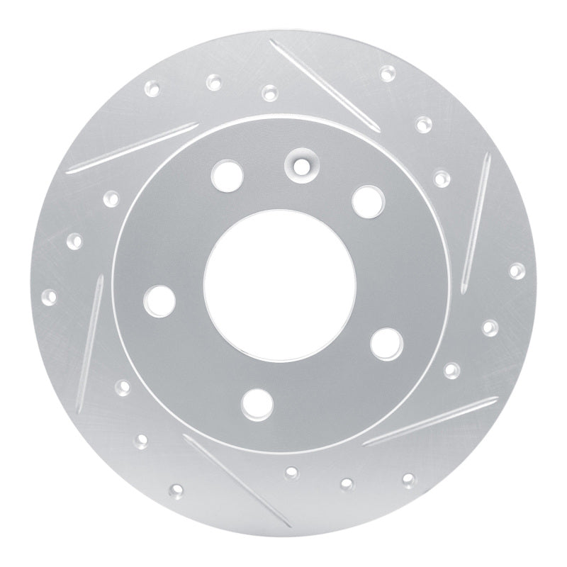 R1 Concepts R1 20-25 Buick Encore GX Rear Right Drilled & Slotted Silver Brake Rotor