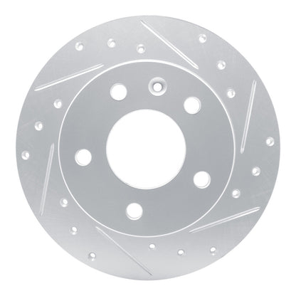 R1 Concepts R1 20-25 Buick Encore GX Rear Right Drilled & Slotted Silver Brake Rotor