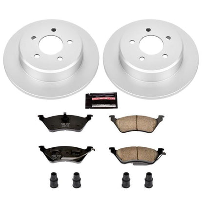 PowerStop Power Stop 01-07 Chrysler Town & Country Rear Z17 Evolution Geomet Coated Brake Kit