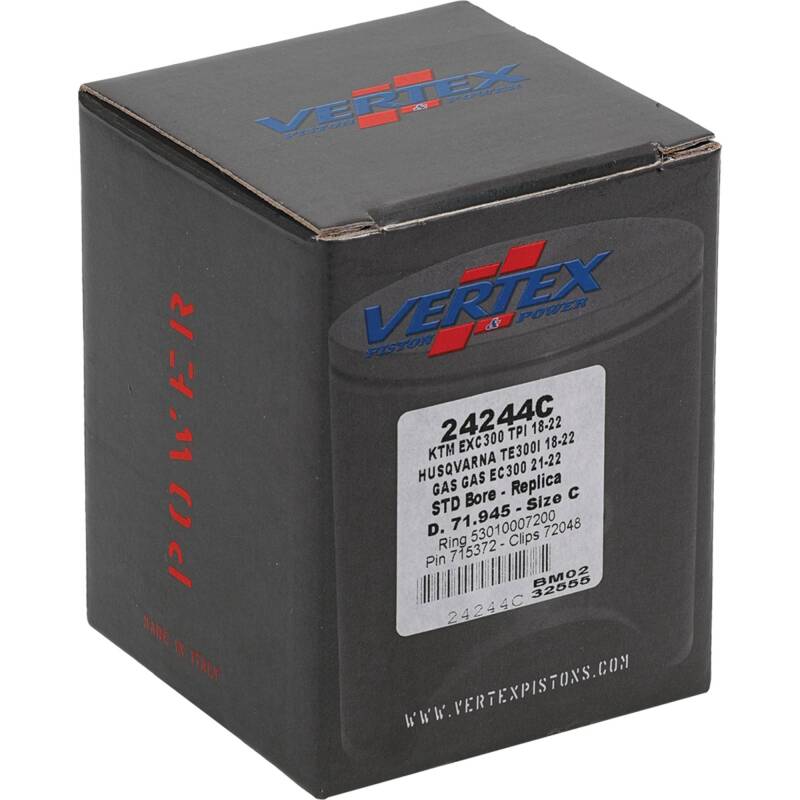 Vertex Pistons Vertex Piston 2024 KTM 300 EXC 300cc Cast Replica Piston Kit
