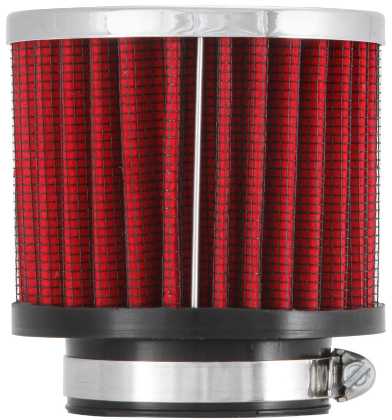 K&N Engineering K&N 1.75in Flange ID x 3in OD x 2.5in H Chrome Finish Rubber Base Crankcase Vent Filter