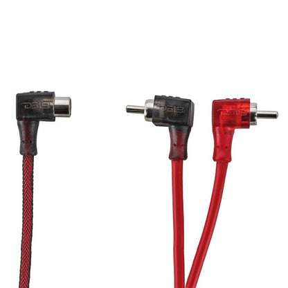 DS18 Level 2 RCA Wire Y Connector 1 Female to 2 Males Smart 90-Degree Connectors