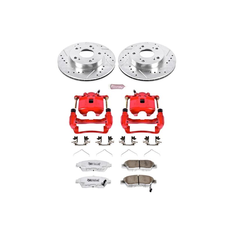 PowerStop Power Stop 02-06 Acura RSX Front Z26 Street Warrior Brake Kit w/Calipers