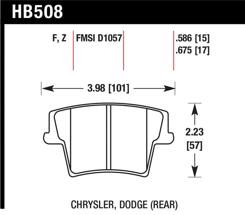 Hawk Performance Hawk 05-10 Chrysler 300 (except SRT8) / 08 Dodge Challenger / 09-10 Dodge Challenger SE/RT HPS