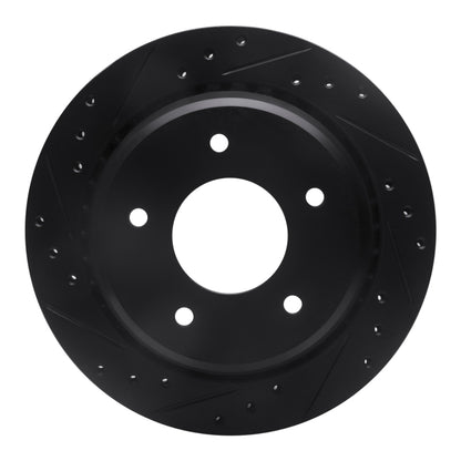 R1 Concepts R1 94-96 Chevrolet COMMERCIAL CHASSIS Rear Left Drilled & Slotted Black Brake Rotor