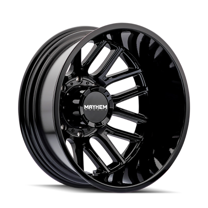 Mayhem 8107D Cogent Dually 20x8.25 / 8x210 BP/ -192mm Offset / 154.2mm Hub Gloss Black Wheel