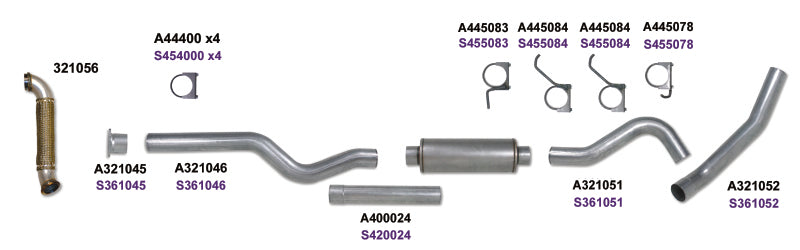Diamond Eye Performance Diamond Eye KIT 4in Catback Single w/ TDP SS 04-05 Chevy/GMC 6.6L Duramax 2500/3500