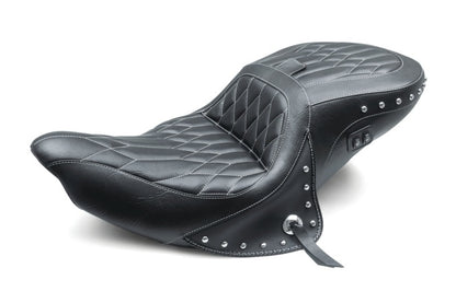 Mustang Motorcycle Mustang 14-21 Indian Chieftain, Chief, Dark Horse, Roadmaster, Spfld Touring 1PC Seat - Black