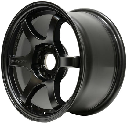 Gram Lights 57DR 15x8.0 +28 5x114.3 Semi Gloss Black Wheel