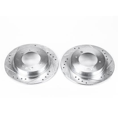 PowerStop Power Stop 00-04 Volvo S40 Rear Evolution Drilled & Slotted Rotors - Pair