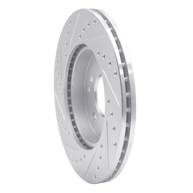 R1 Concepts R1 94-97 Mercedes-Benz C230 Front Right Drilled & Slotted Silver Brake Rotor