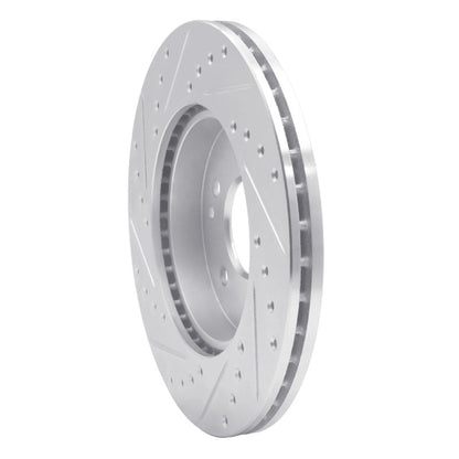 R1 Concepts R1 94-97 Mercedes-Benz C230 Front Right Drilled & Slotted Silver Brake Rotor