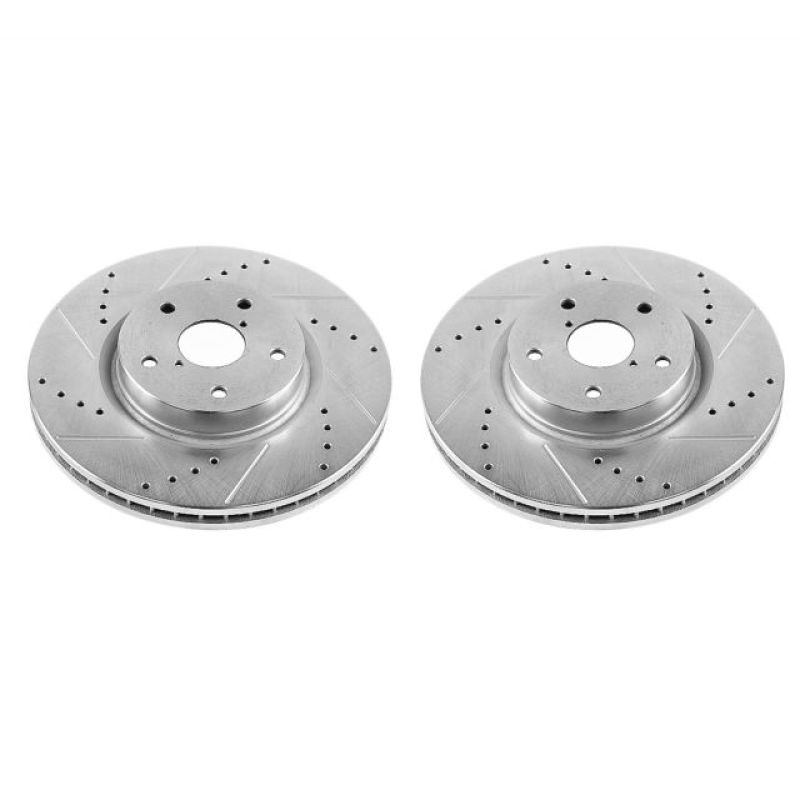 PowerStop Power Stop 06-07 Subaru B9 Tribeca Front Evolution Drilled & Slotted Rotors - Pair