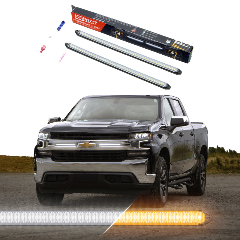 XKGLOW XK Glow 14In Switchback Grill Lights with Start-up Animation & Sequential Turn Signals