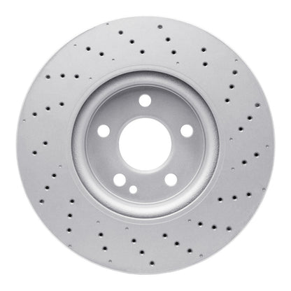 DFC 14-20 Infiniti QX30 Front Drilled Hi-Carbon Alloy Geomet Coated Rotor