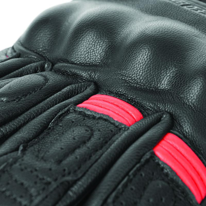 Speed and Strength Twist of Fate Leather Gloves Black/Red - Small