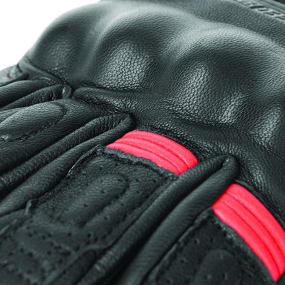 Speed and Strength Twist of Fate Leather Gloves Black/Red - Small