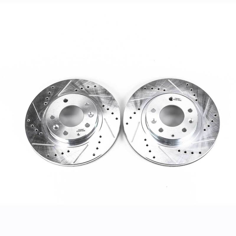 PowerStop Power Stop 06-15 Mazda MX-5 Miata Front Evolution Drilled & Slotted Rotors - Pair