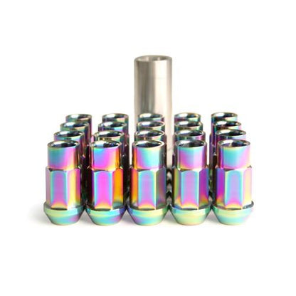 BLOX Racing 7-sided Forged Ti Lug Nut 12x1.25 - Set of 20