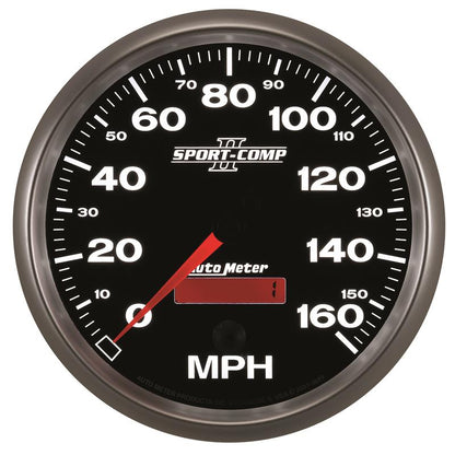 Autometer Sport-Comp II 5 inch 0-160MPH Electronic Programmable Speedometer