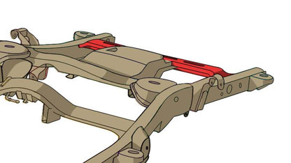 Rustbuster Rear Spare Tire Crossmember
