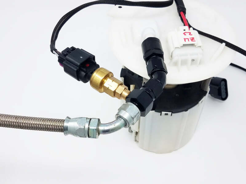 Aeromotive VaporWorx Gauge Setting Fitting Adapter - (1) AN-06 Male-Male Union & 1/8in NPT Port