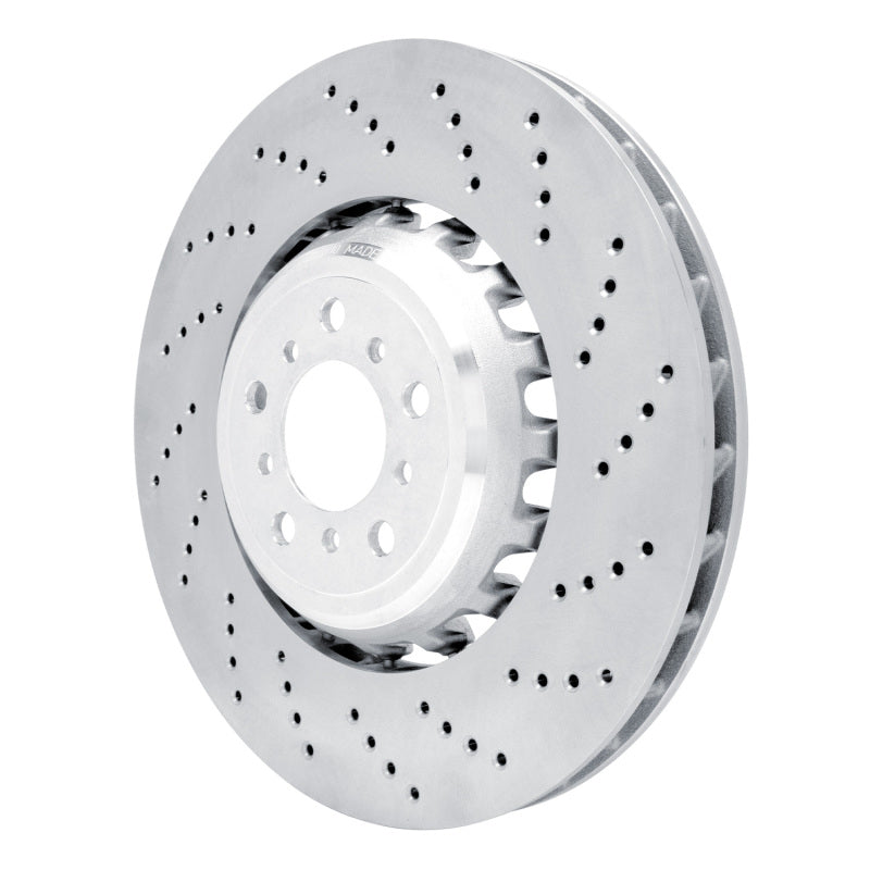 DFC 12-19 BMW M6 Gran Coupe Left Front Drilled Hi-Carbon Alloy Geomet Coated Rotor