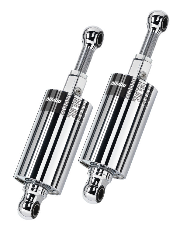 Bitubo Suspension Bitubo HMG1 Twinshocks Adjustable: Spring Preload, Compression, Length, Black Spring