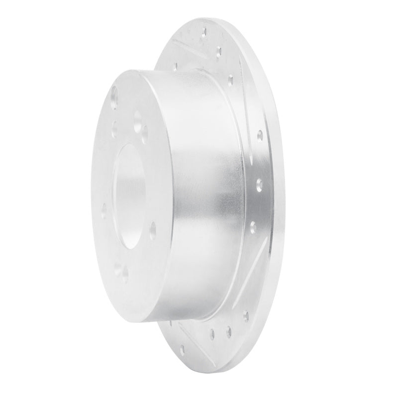 R1 Concepts R1 01-10 Hyundai TUCSON Rear Right Drilled & Slotted Silver Brake Rotor