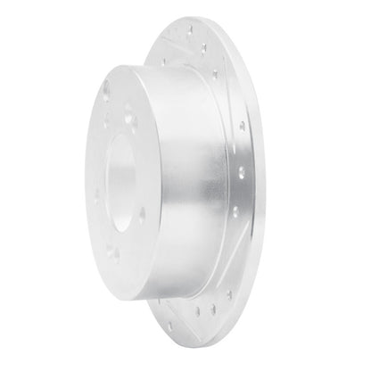 R1 Concepts R1 01-10 Hyundai TUCSON Rear Right Drilled & Slotted Silver Brake Rotor