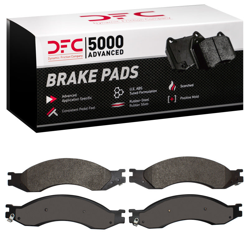 DFC 03-10 Chevrolet C5500 Kodiak Rear/Front 5000 Advanced Semi Metallic Brake Pads