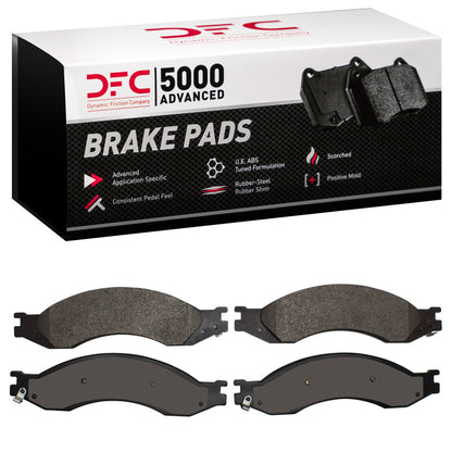 DFC 03-10 Chevrolet C5500 Kodiak Rear/Front 5000 Advanced Semi Metallic Brake Pads