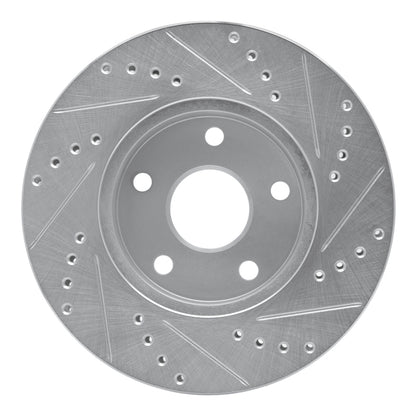 R1 Concepts R1 91-97 Toyota Previa Front Left Drilled & Slotted Silver Brake Rotor