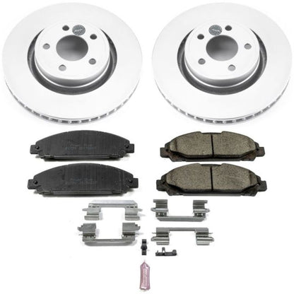 PowerStop Power Stop 15-19 Ford Mustang Front Z17 Evolution Geomet Coated Brake Kit