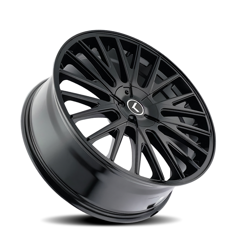 Kraze Wheels Kraze KR185 Double Down 17x8 / 5x112/120 BP / 38mm Offset / 74.1mm Hub Gloss Black Wheel