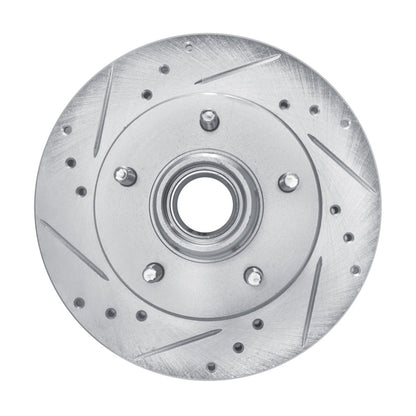 R1 Concepts R1 82-95 Buick Regal Front Left Drilled & Slotted Silver Brake Rotor