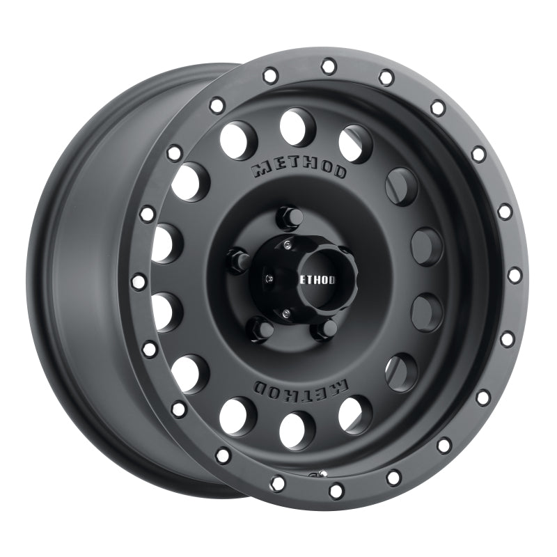 Method Wheels Method MR307 Hole 17x8.5 0mm Offset 5x5 94mm CB Matte Black Wheel