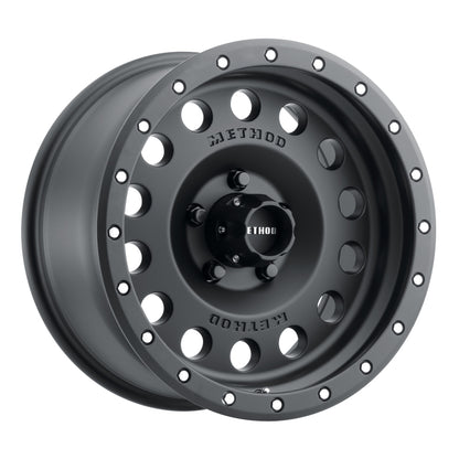 Method Wheels Method MR307 Hole 17x8.5 0mm Offset 5x5 94mm CB Matte Black Wheel