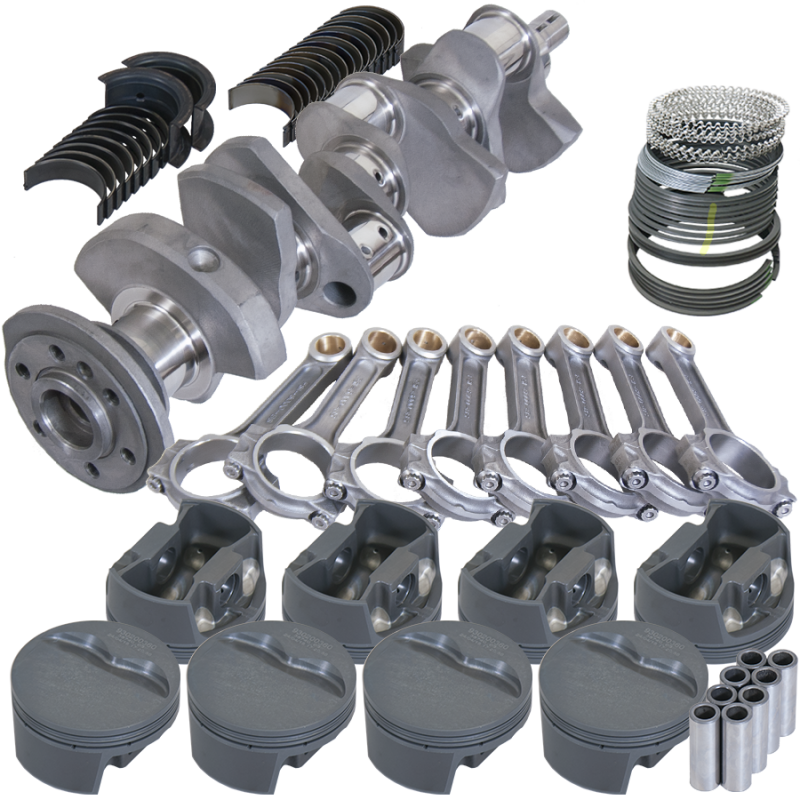 Eagle Chevy 350 3.480in Crank 6.000in I-Beam Rods -5cc Flat Top 4.060in Pistons Rotating Assembly