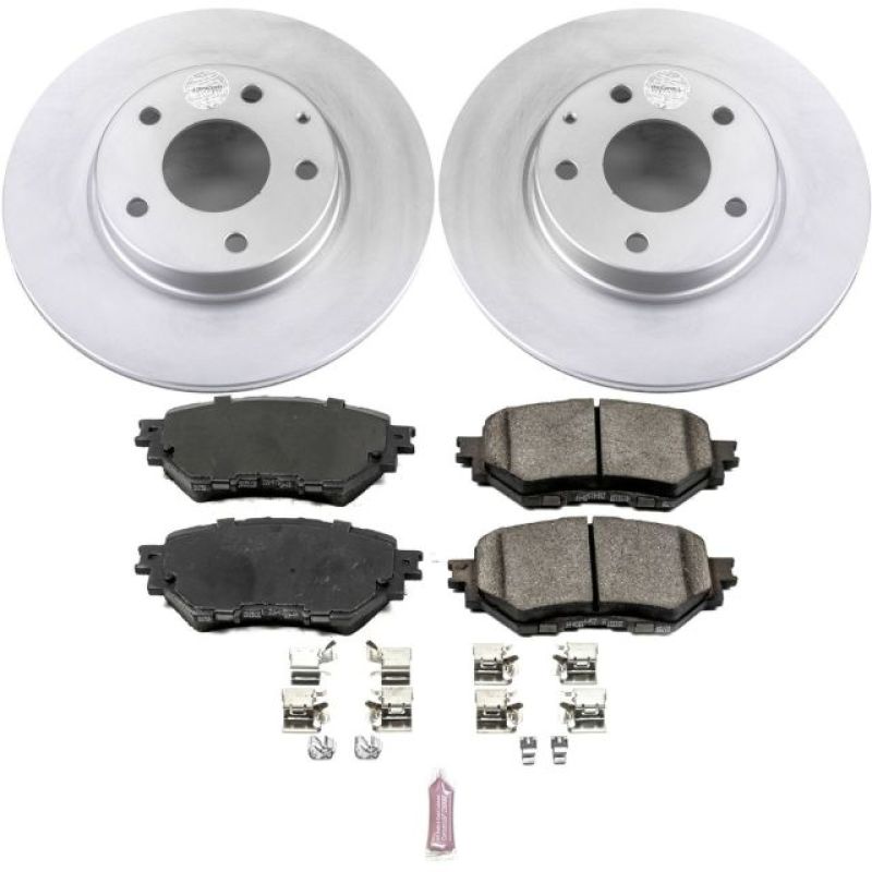 PowerStop Power Stop 14-16 Mazda 3 Front Z17 Evolution Geomet Coated Brake Kit