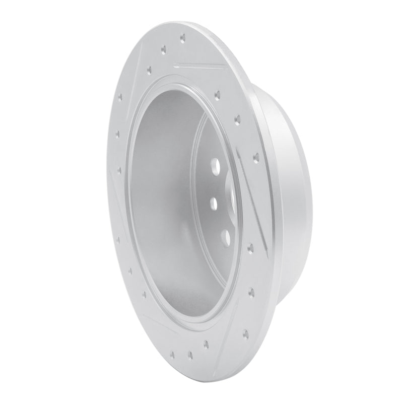 R1 Concepts R1 96-99 Toyota Celica Rear Right Drilled & Slotted Silver Brake Rotor