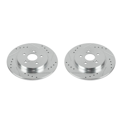 PowerStop Power Stop 11-17 Lexus CT200h Rear Evolution Drilled & Slotted Rotors - Pair