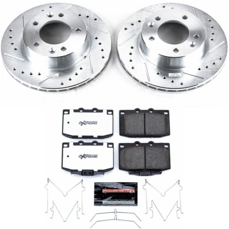 PowerStop Power Stop 86-91 Mazda RX-7 Front Z26 Street Warrior Brake Kit