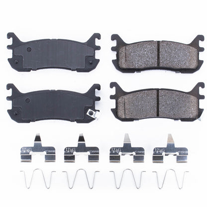 PowerStop Power Stop 97-03 Ford Escort Rear Z17 Evolution Ceramic Brake Pads w/Hardware